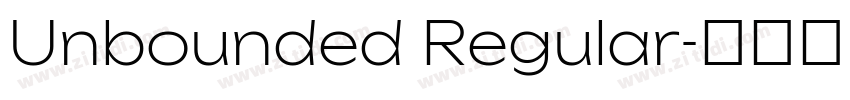 Unbounded Regular字体转换